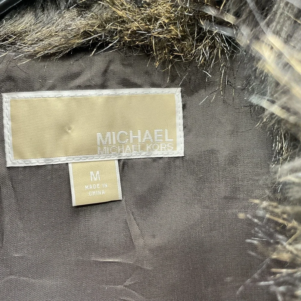 Michael Kors Faux Raccoon Fur Vest Women's‎ Medium Outdoor Winter Cabin Y2k 90's